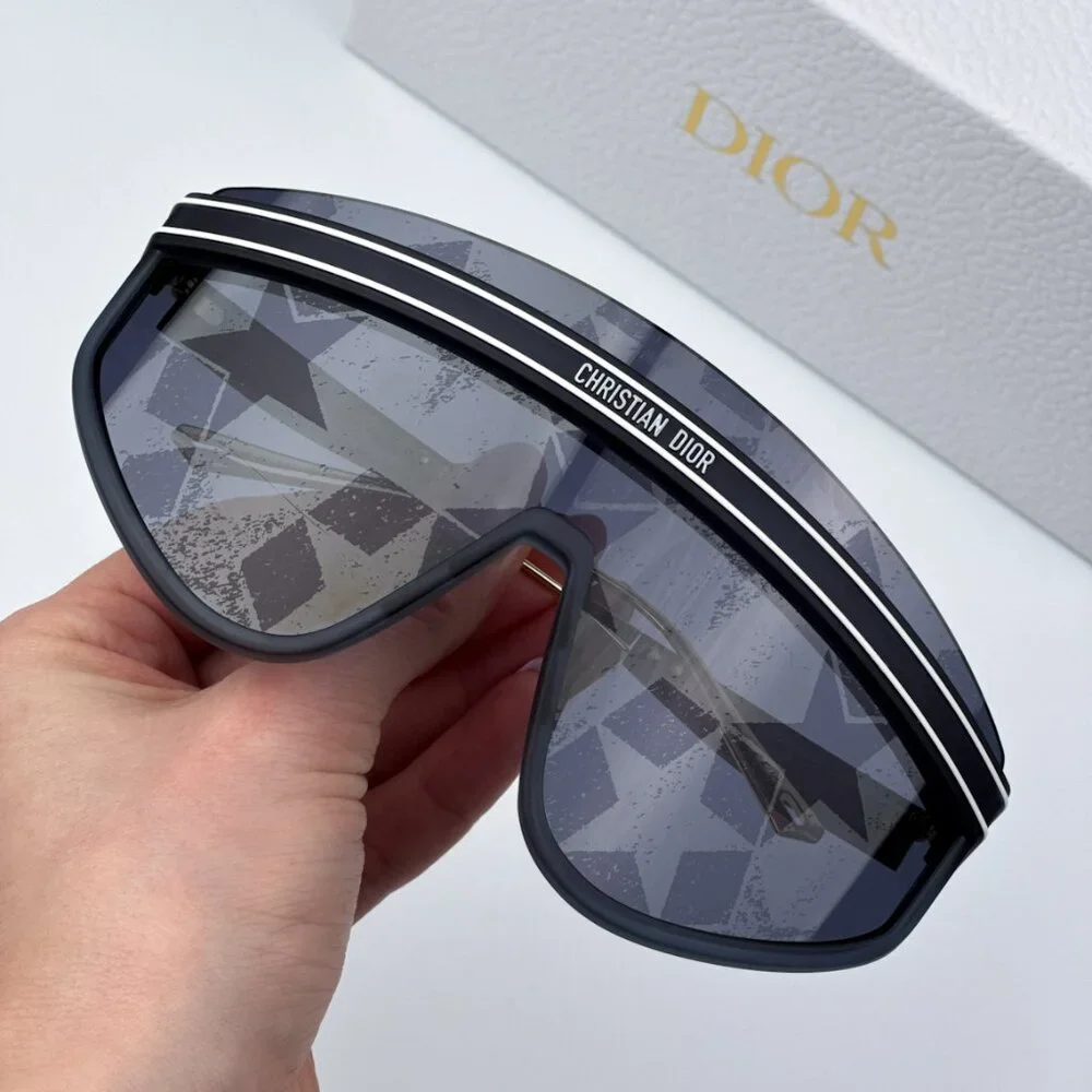 Dior Men BRAND NEW Sunglasses Matte Navy Blue Silver Mask DIORCLUB M2U